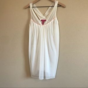 Betsey Johnson Sheer White Nightgown